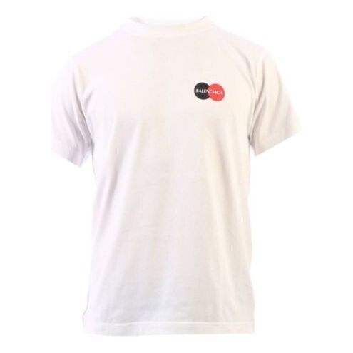 

Футболка men's chest logo short sleeve white Balenciaga, белый