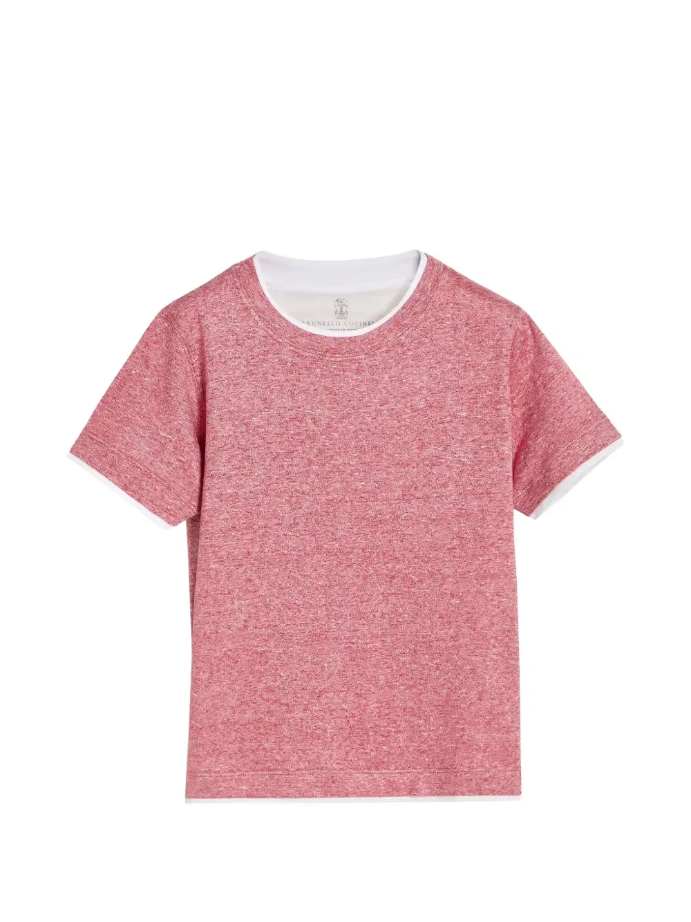 Футболка из джерси Brunello Cucinelli Kids, красный