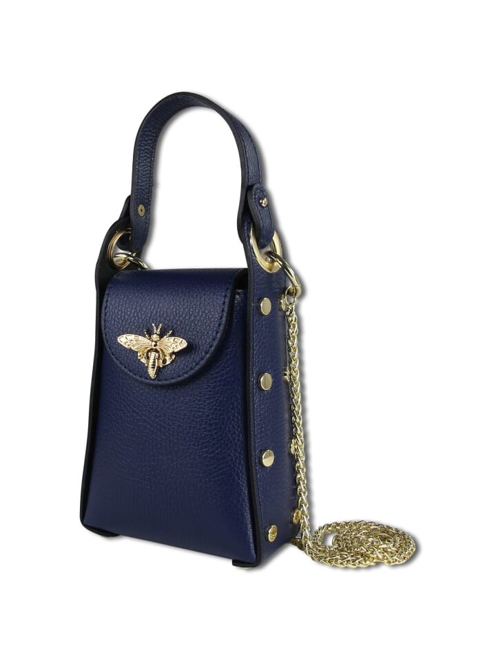 

Наплечная сумка Toscanto Umhängetasche Leder blau ca. 13cm