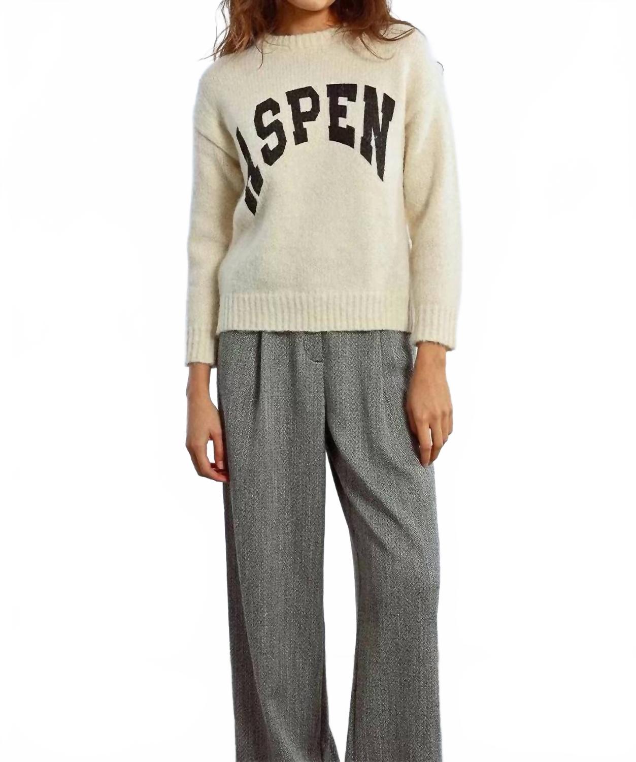 

Lili Sidonio Вязаный свитер Aspen, цвет кремовый