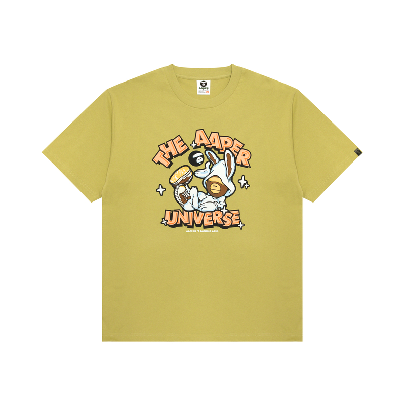 

Футболка *A Bathing APE с принтом Cartoon Aape, зеленый