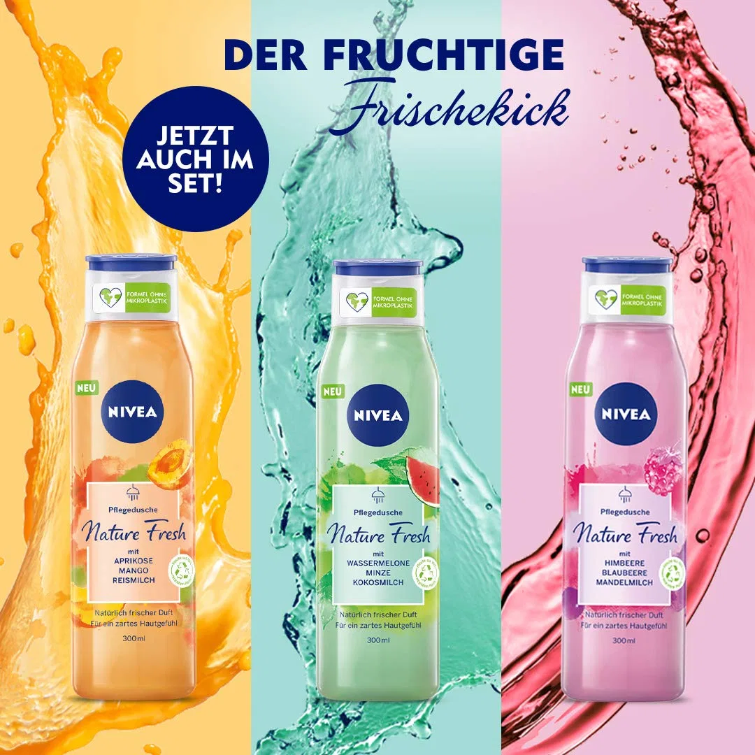 Гель для душа «Nature Fresh» с абрикосом, манго и рисовым молоком, 300 мл от Nivea Nivea — фото 4
