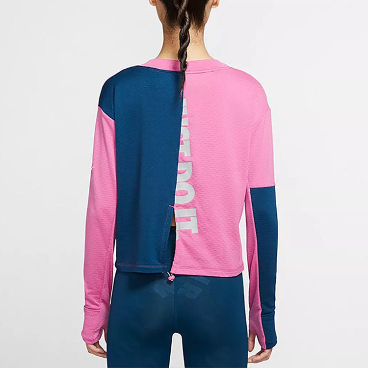 Футболка (WMNS) AS W NK ICNCLSH SPHR Top Crew COSMIC FUCHSIA — фото 4