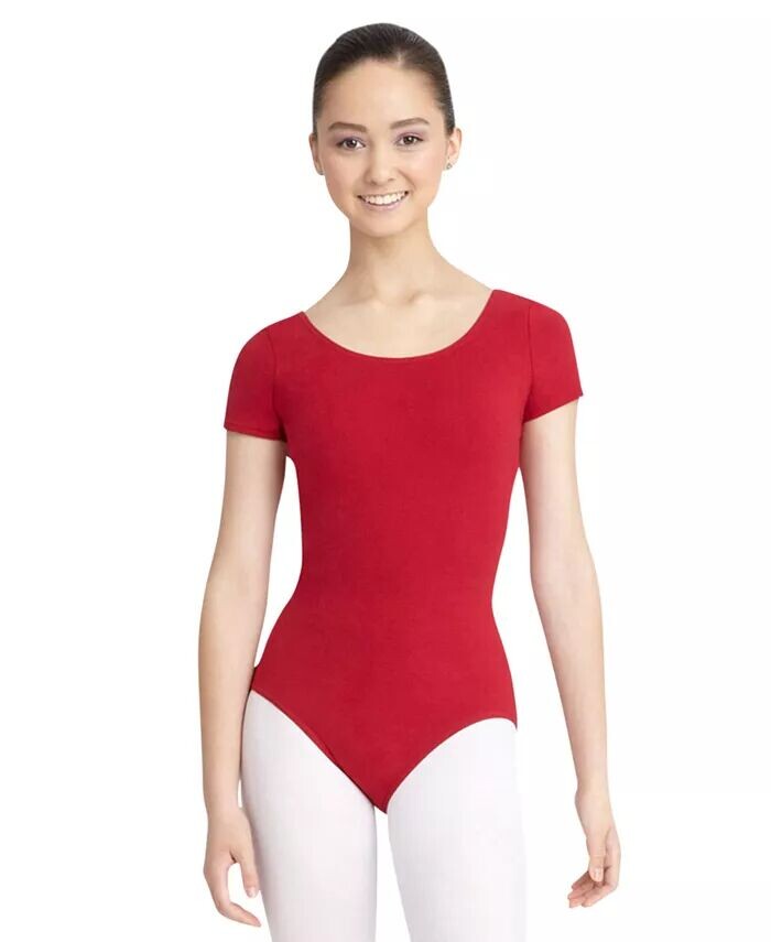 

Женский классический купальник с короткими рукавами Capezio, красный