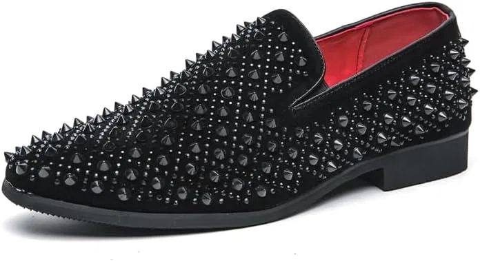 Лоферы Vintage Spike, Classic Tuxedo, Black Senlongbao