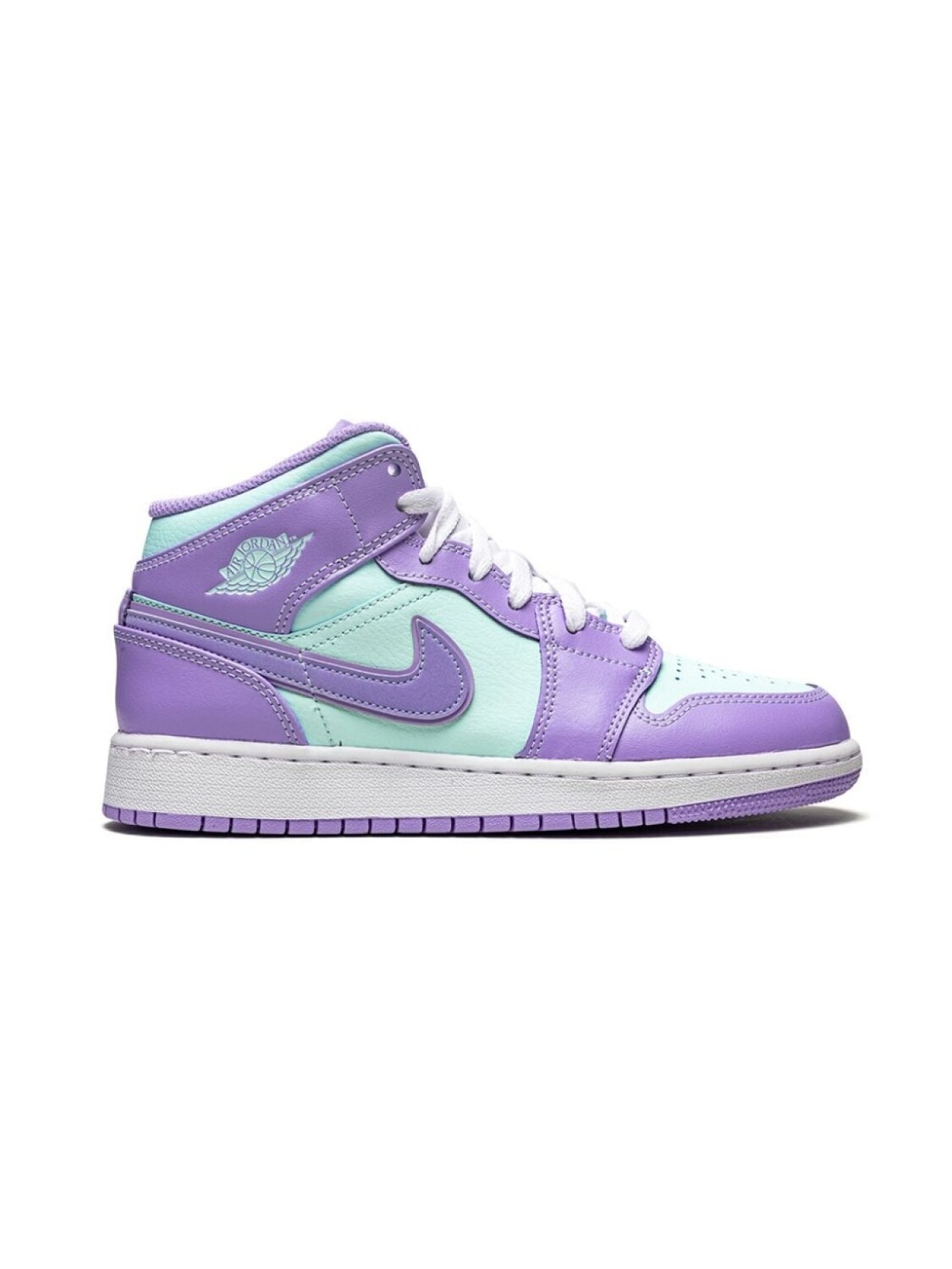 Jordan кроссовки Air Jordan 1 Mid GS, фиолетовый — фото 2