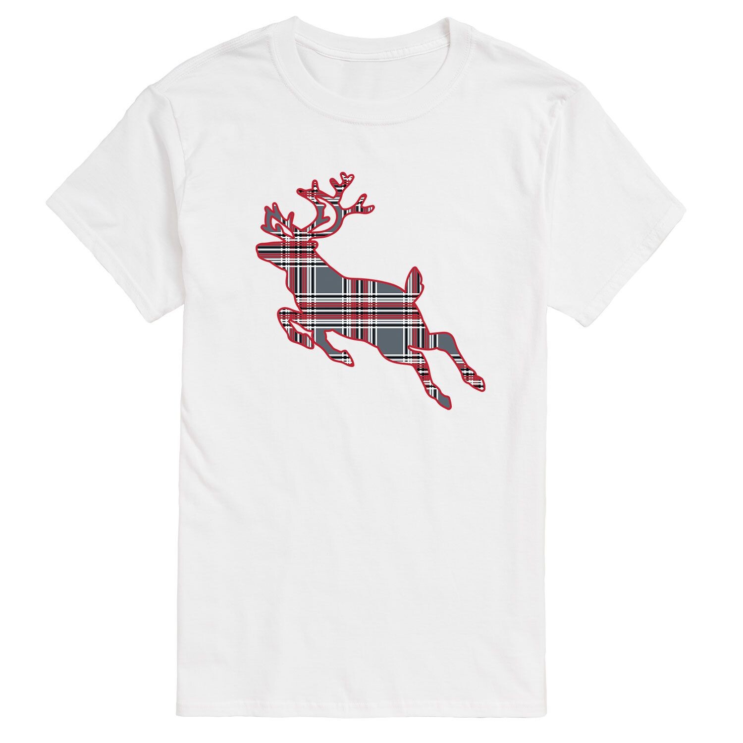 

Темно-серая футболка Big & Tall Deer License, белый