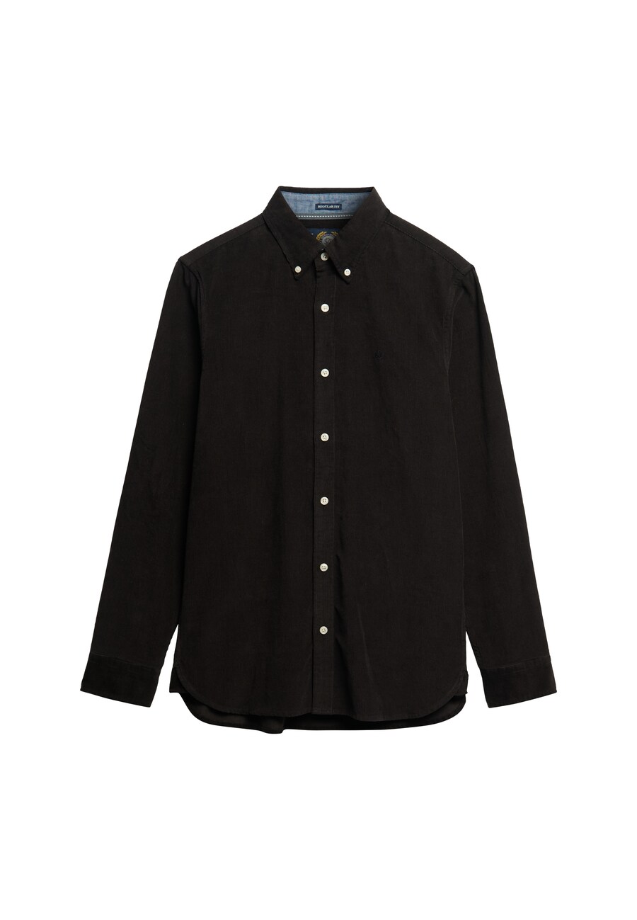 

Рубашка на пуговицах классического кроя Superdry, черный