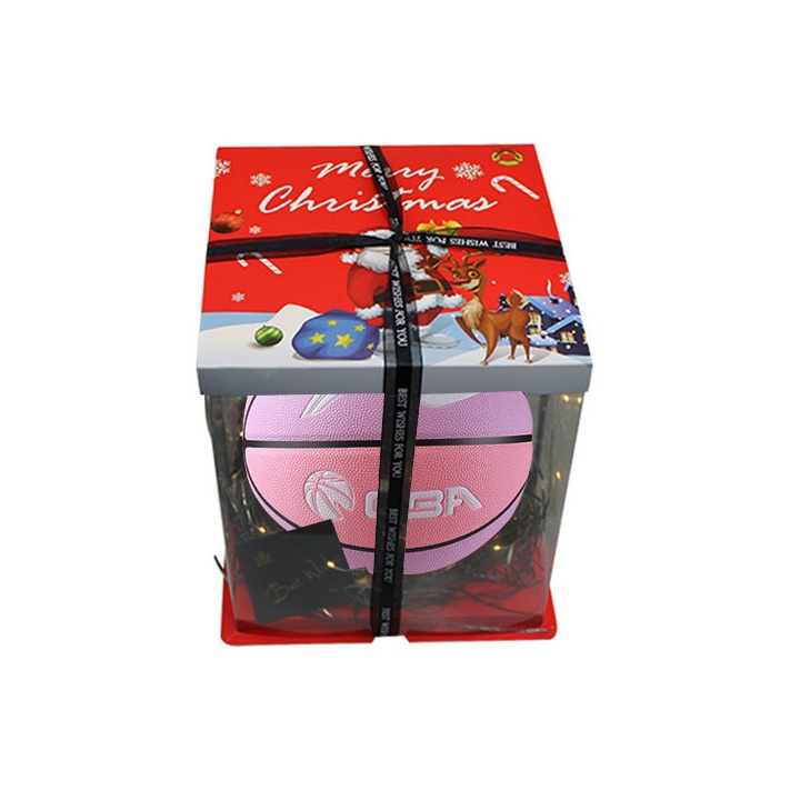 

LINING Баскетбольный мяч PU, фиолетово-розовый, размер 7, тренировочный