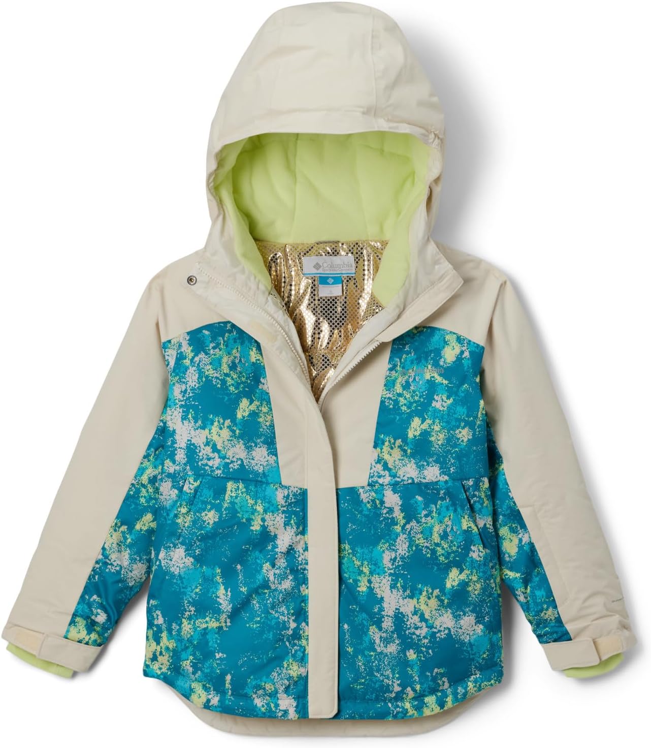 

Куртка Columbia Girls Mighty Mogul III с принтом, Geyser Timberwild/Chalk