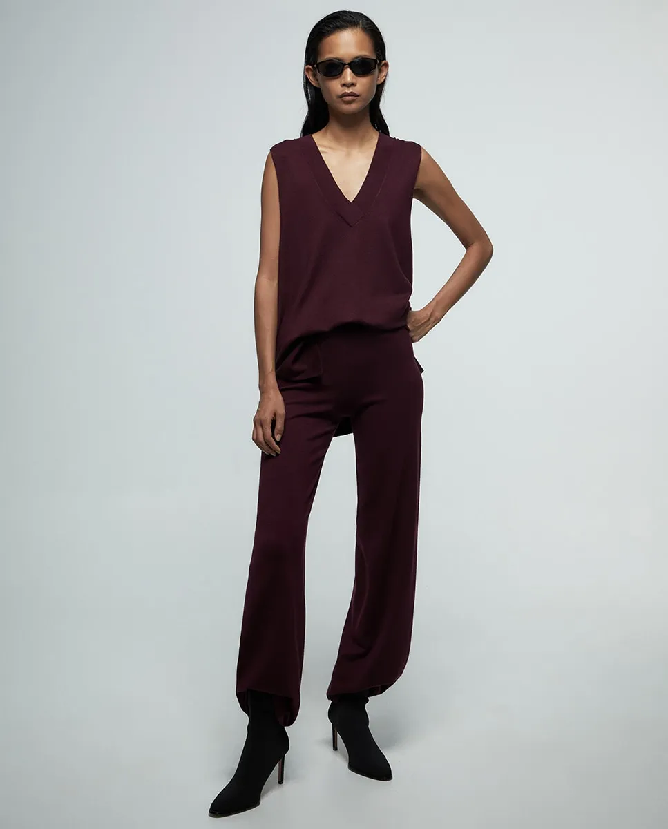 

Жилет с V-образным вырезом Sfera, бордовый