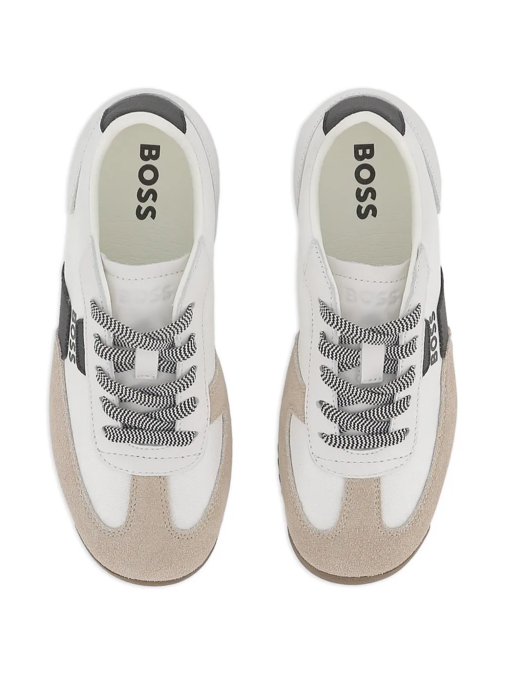 Кроссовки на шнуровке BOSS Kidswear, белый — фото 4