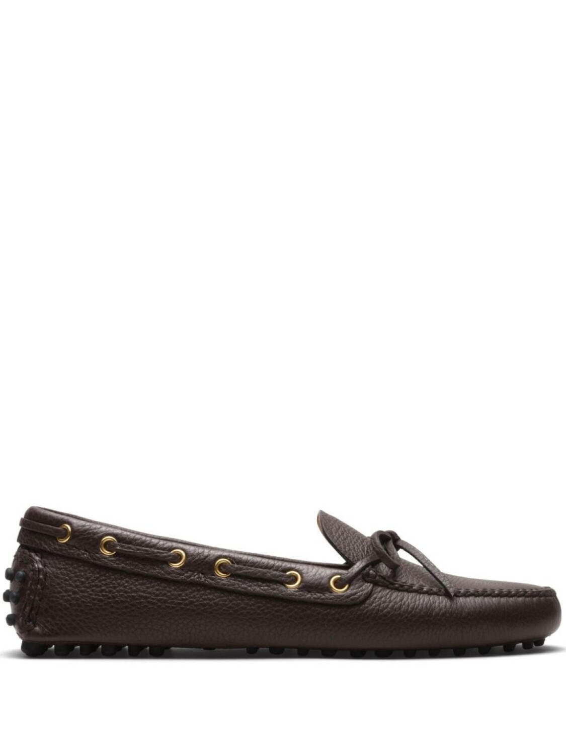 

Car Shoe мокасины из зернистой кожи, коричневый