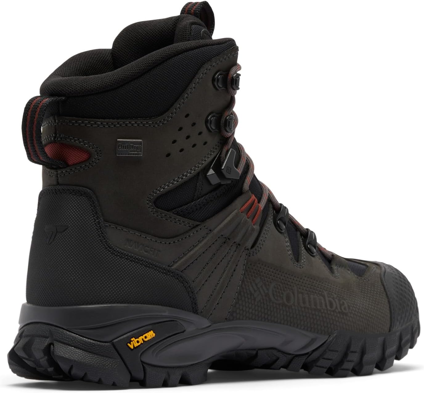 Мужские походные ботинки Columbia Geoterra Outdry, Black/Spice — фото 2