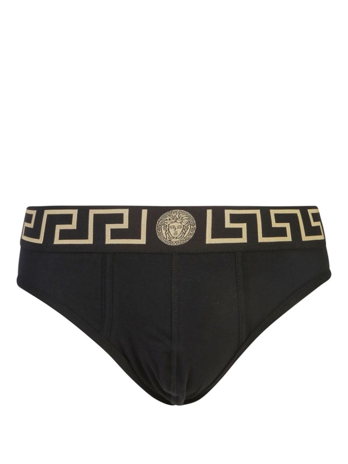 

Versace комплект из трех трусов-брифов с узором Greca и логотипом Medusa, черный
