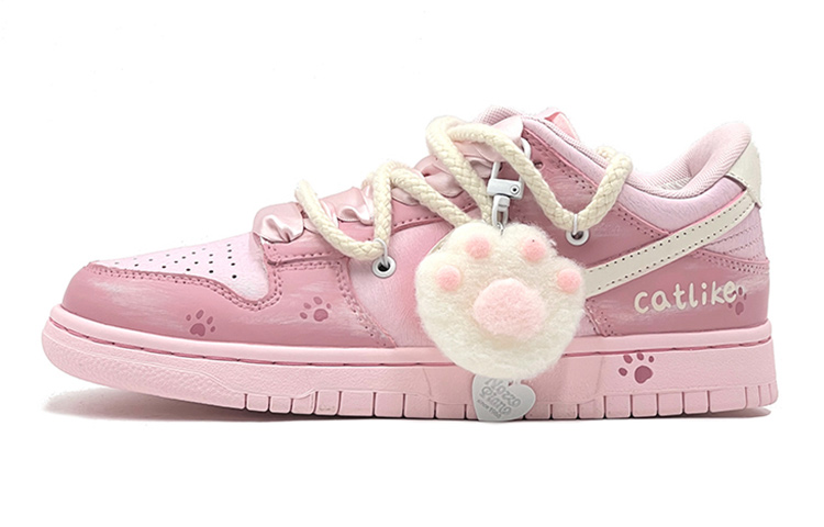 

Кроссовки Nike Dunk Skateboard Shoes Women's Low-Top Cherry Blossom Pink