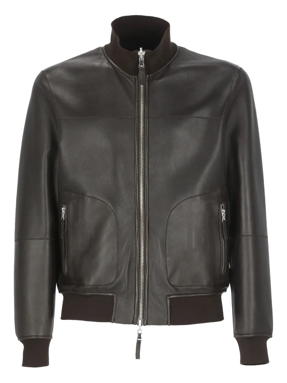 

Куртка с отделкой в рубчик THE JACK LEATHERS, коричневый