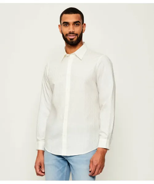 

Рубашка Regular fit Armani Exchange, бежевый