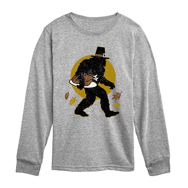 

Футболка с длинным рукавом Sasquatch Turkey для мальчиков 8-20 Licensed Character