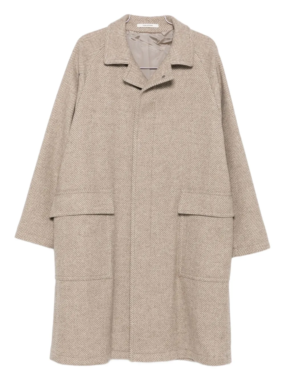 

Пальто с карманами и елочным узором TAGLIATORE, нейтральный