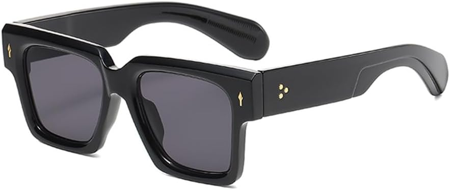 

Солнцезащитные очки с большой оправой UV400, металлические заклепки, для мужчин и женщин, для занятий спортом на открытом воздухе, бега и путешествий Generic, Black Black