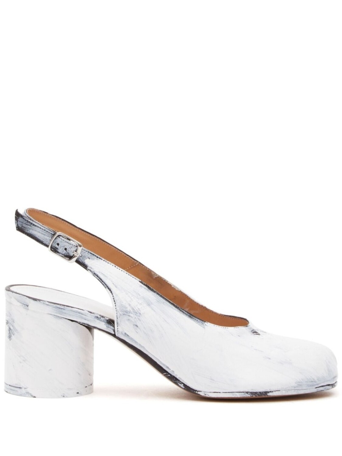 

Maison Margiela туфли Tabi Bianchetto 60 с ремешком на пятке, белый