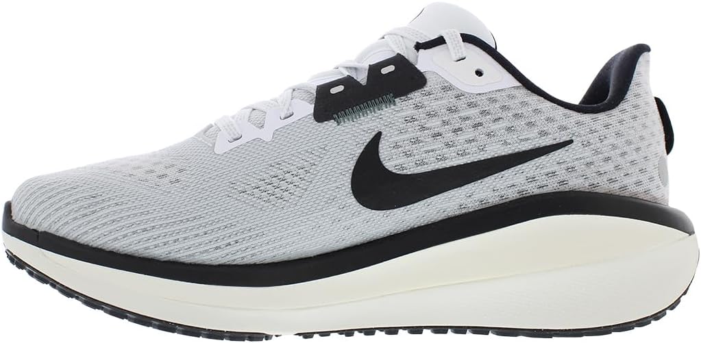 Мужские кроссовки для бега Nike Vomero 17, белый/черный/зеленый — фото 4