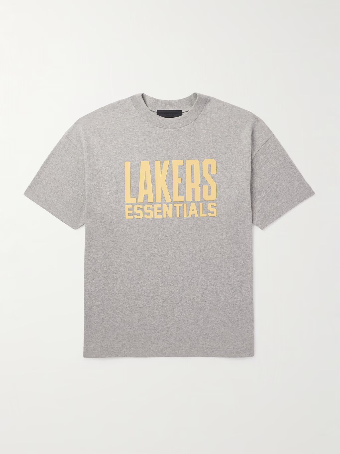 

Футболка из хлопкового джерси с аппликацией NBA Knicks FEAR OF GOD ESSENTIALS, серый