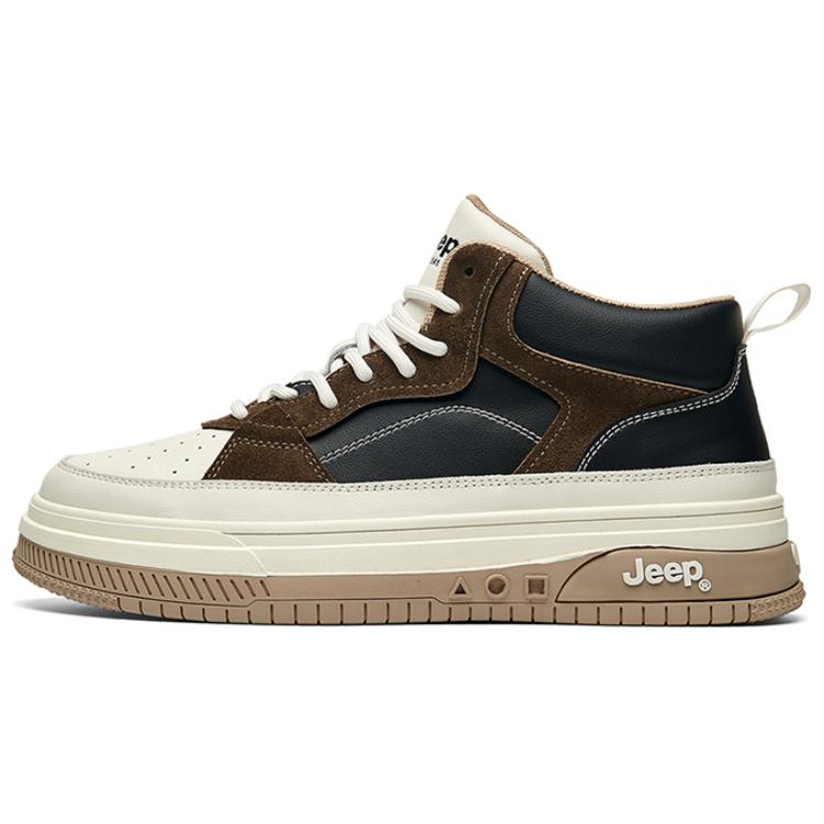 

Кроссовки Jeep Skateboarding Shoes Men Mid-top Black, черный/хаки