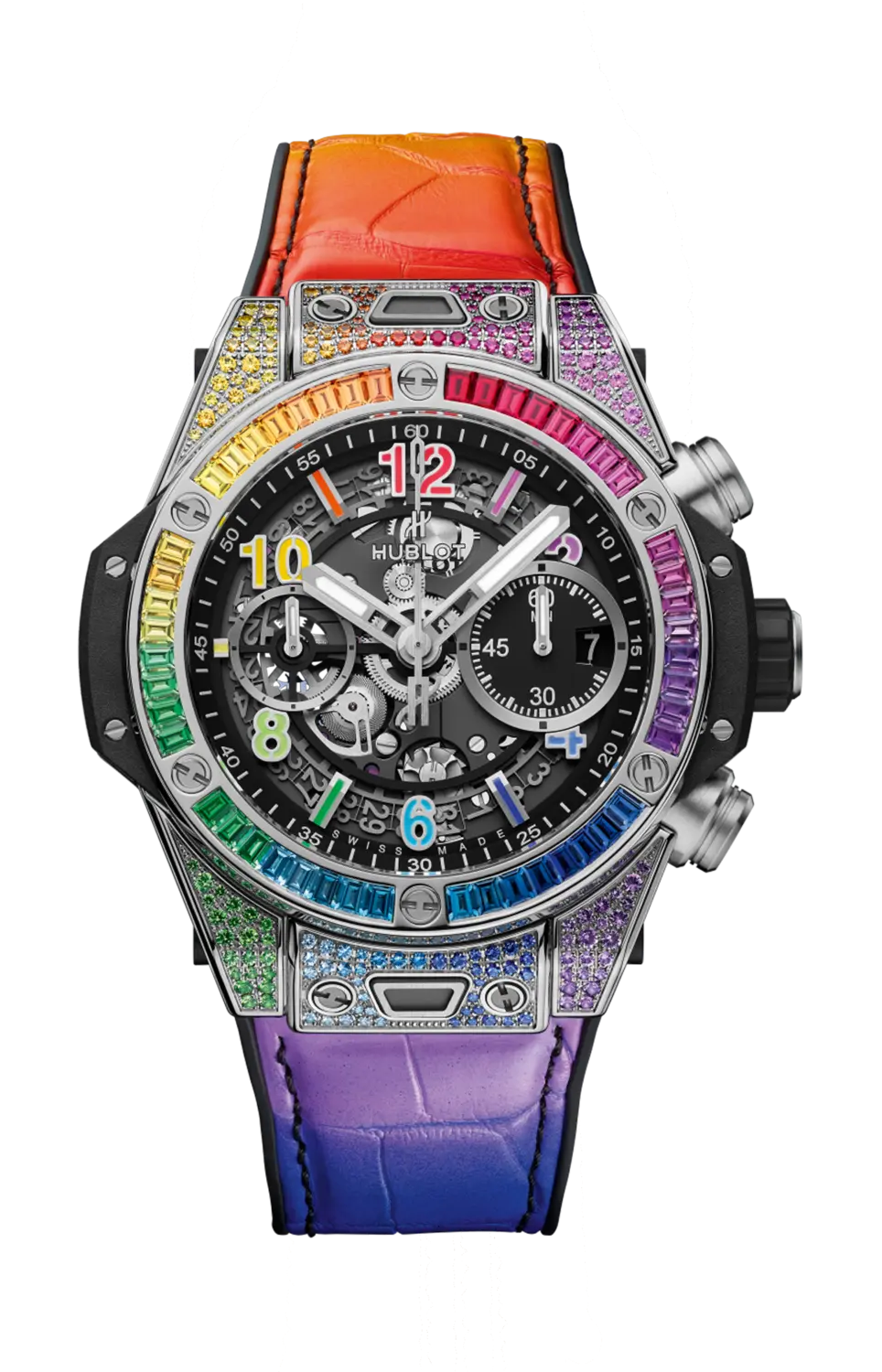 

Часы big bang unico titanium rainbow Hublot