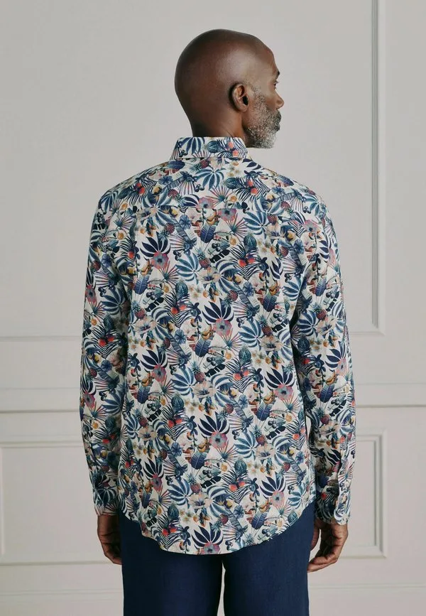 Рубашка Next, Navy Blue Multi Colour Texta Hawaiian Print — фото 4