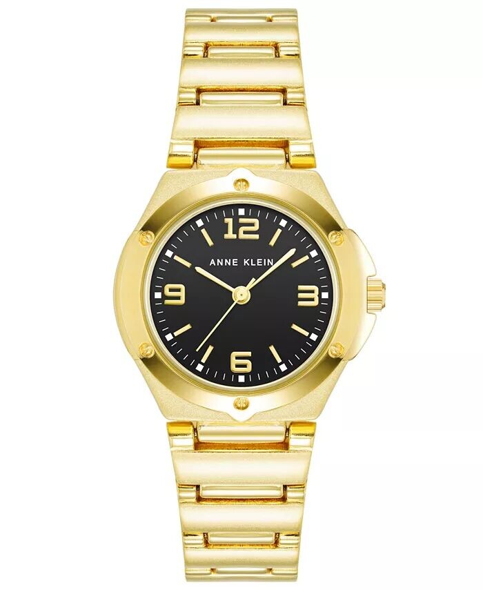 

Женские кварцевые часы-браслет из золотистого сплава, 29 мм Anne Klein, мультиколор