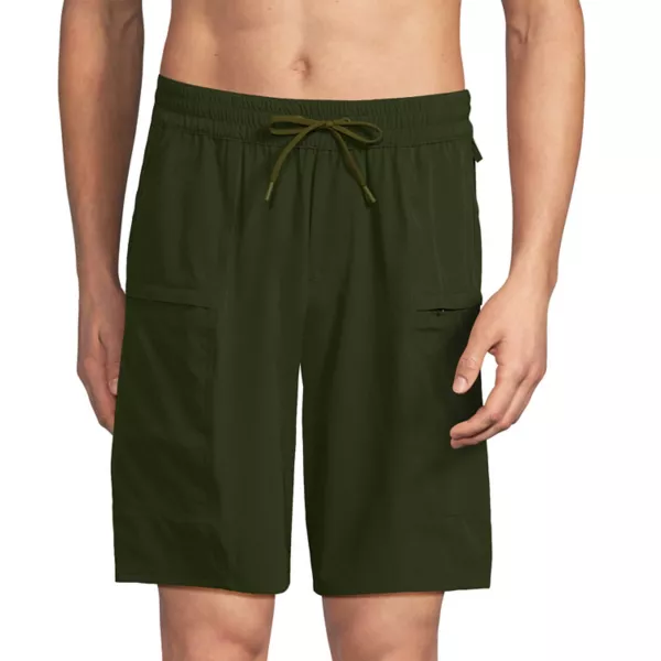 

Мужские плавки-карго 9 дюймов Lands' End, цвет dark cilantro green