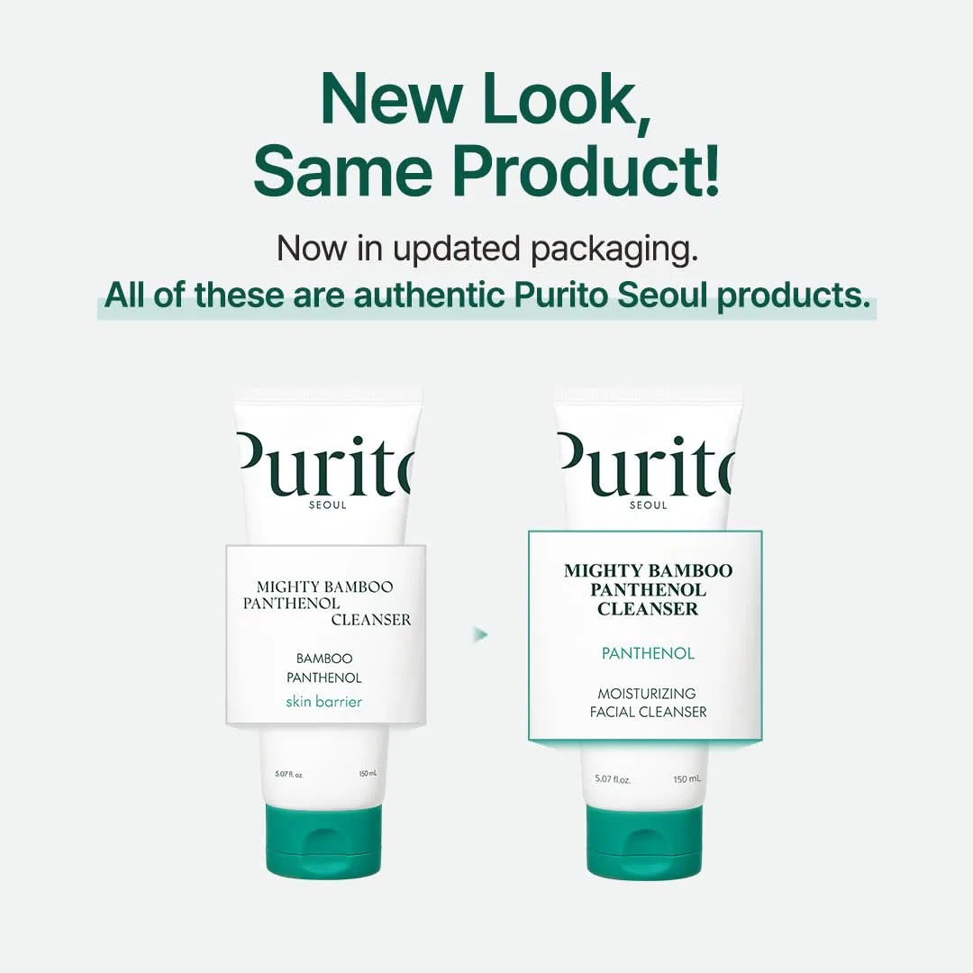 Крем для лица SPF PURITO Мягкое очищающее средство Mighty Bamboo Panthenol Cleanser от — фото 3