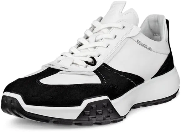 ECCO Herren Retro SneakerКроссовки, Black White