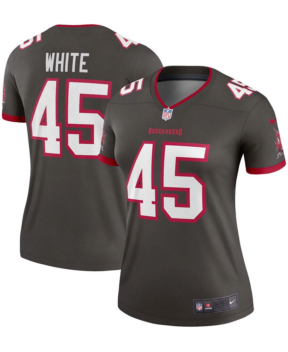 

Женская майка Devin White Pewter Tampa Bay Buccaneers Alternate Legend Nike