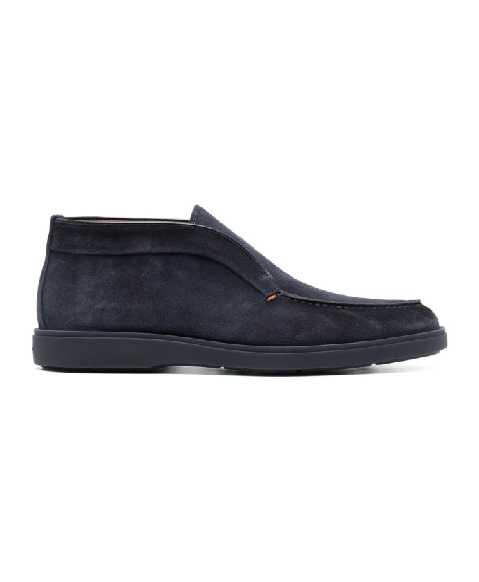 

Замшевые сандалии без шнуровки Santoni, синий