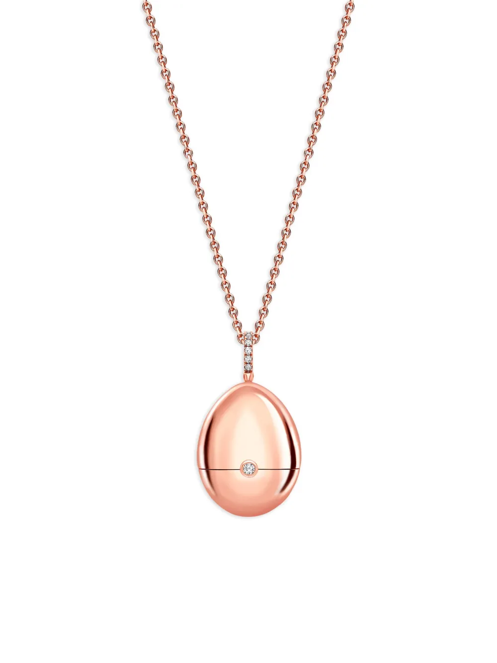 

Колье Fabergé Essence Heart Surprise из розового золота с рубином, красный