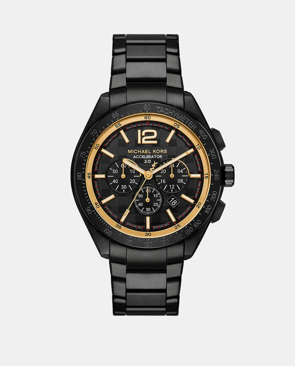 

MK9179 Мужские часы-хронограф, черная сталь Michael Kors, черный