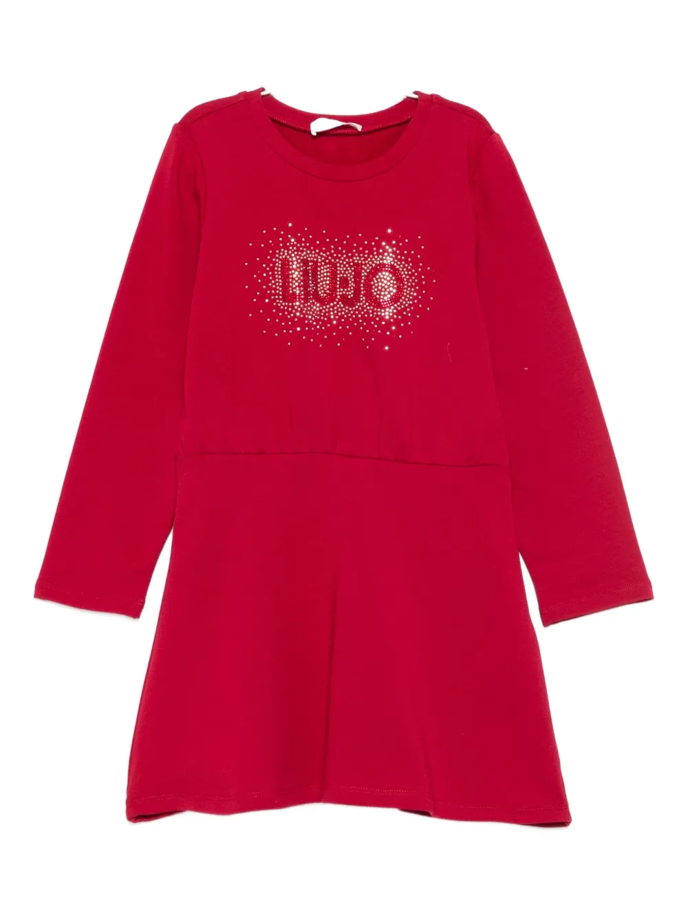 

Платье с длинными рукавами и отделкой Liu Jo Kids, красный