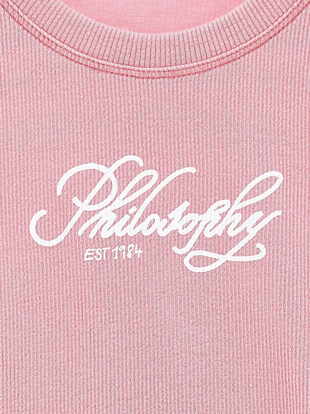Футболка с логотипом Philosophy Di Lorenzo Serafini Kids, розовый — фото 3