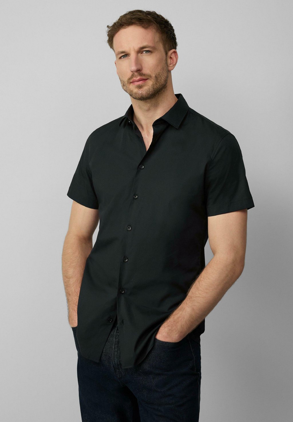 

Рубашка s.Oliver BLACK LABEL, черный