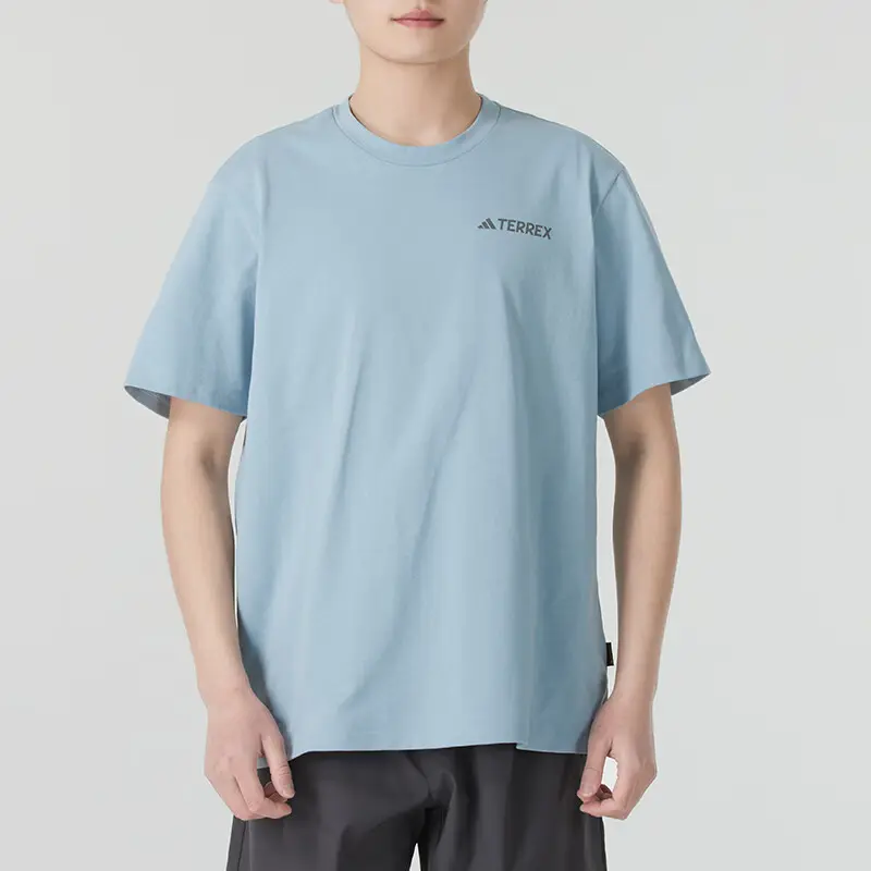 Футболка с принтом Polygiene Adidas, синий — фото 3