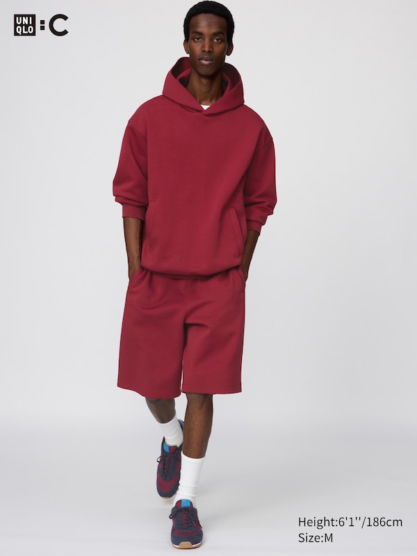 

Широкие шорты из футера Uniqlo, 17 red