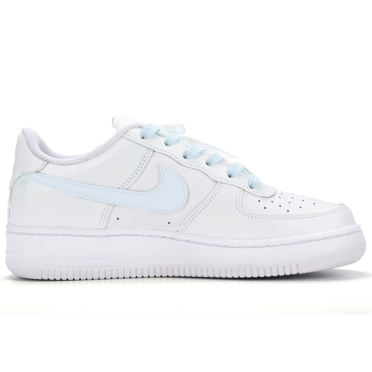 Nike Кроссовки Air Force 1 Butterfly Dream Blue Rose Abrasion Resistant Low top Skateboard Shoes Blue Kids' — фото 4