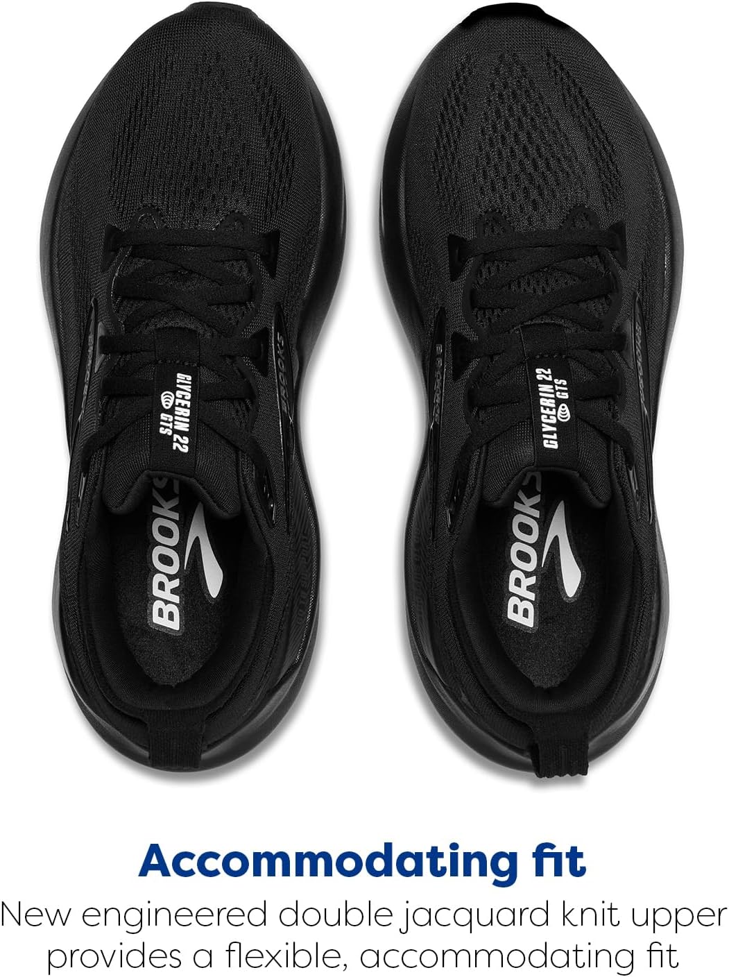 Мужские беговые кроссовки Brooks Glycerin GTS 22 с поддержкой, черный — фото 4