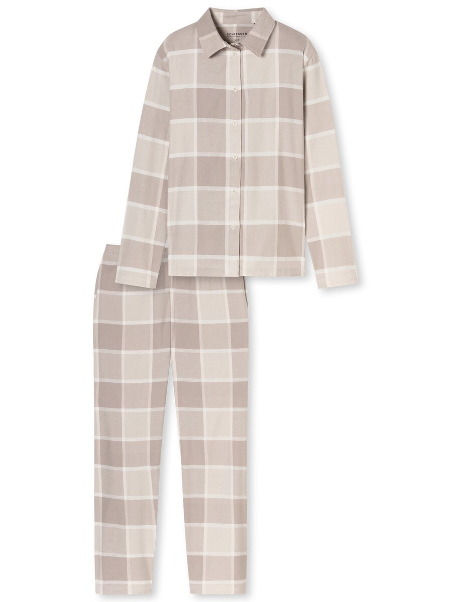 

Пижама SCHIESSER Selected Premium Warming, цвет Beige/Light beige
