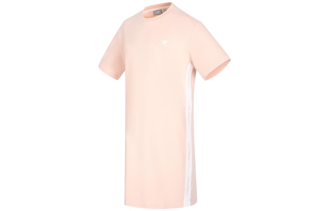 

New Balance Короткое платье с коротким рукавом для женщин в кораллово-розовом цвете