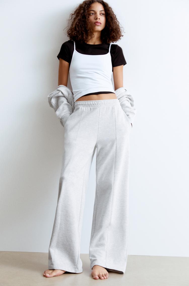 

Прямые спортивные штаны Pull And Bear, серый