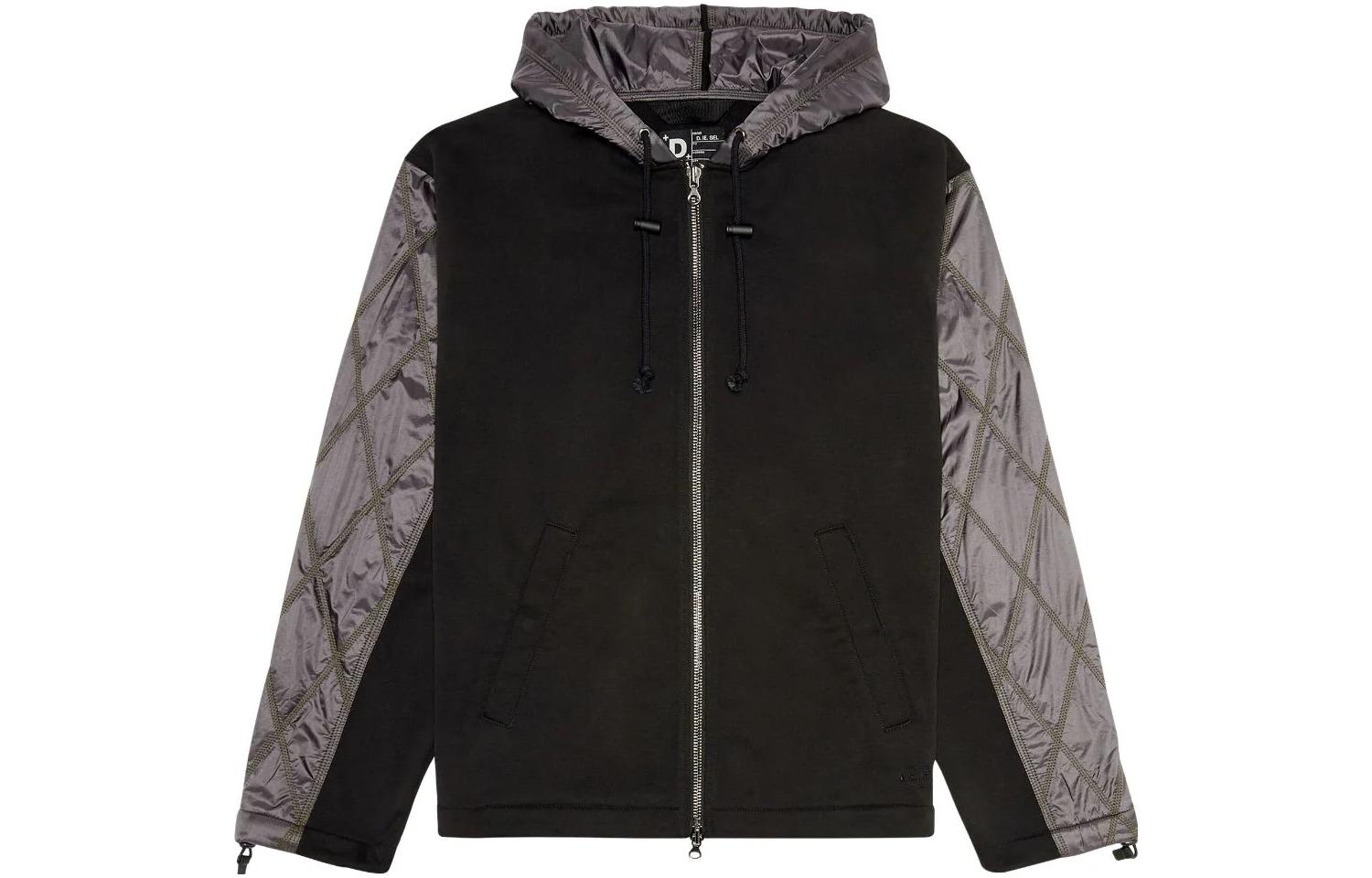 

DIESEL Толстовка с капюшоном на молнии, Black Gray